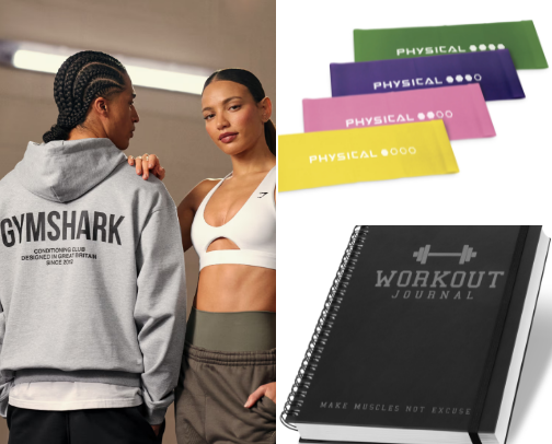 Gym accessories 🫧 cover photo collage