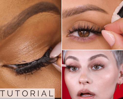 " DIY Lashes at Home" cover photo collage