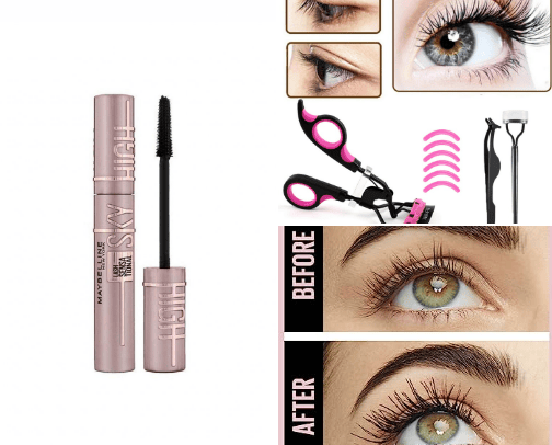 Eyelashes, mascara and more ! cover photo collage