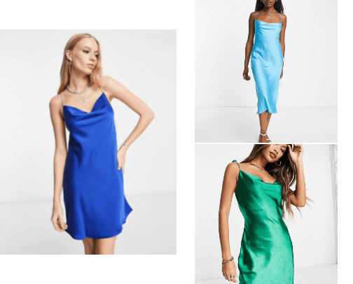 ASOS satin dresses 🥵 cover photo collage