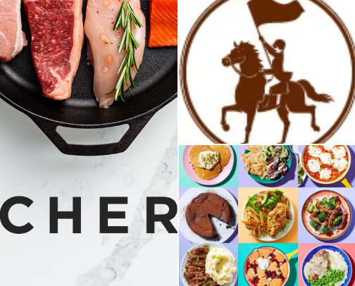 Delicious food that does delivery!! 🚲 cover photo collage
