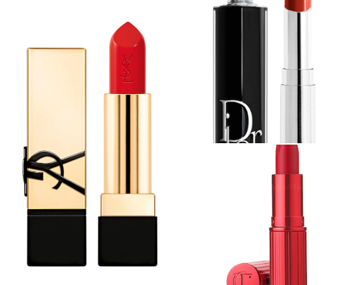Bold & Beautiful: Iconic Red Lipsticks cover photo collage