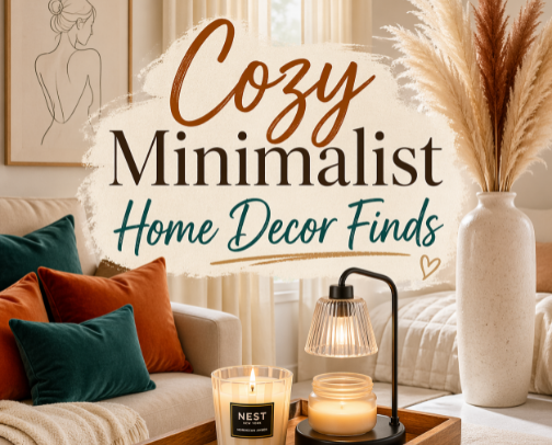 Cozy Minimalist Home Decor Finds cover photo collage