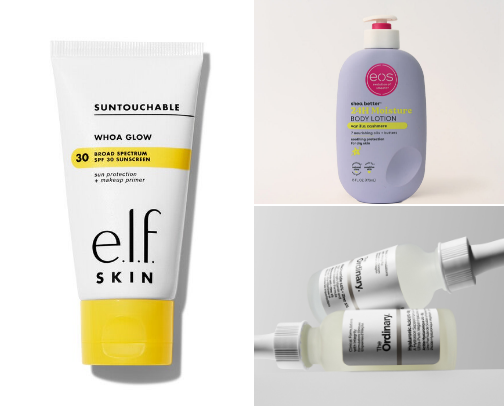 my fav skincare/body care🔆 cover photo collage