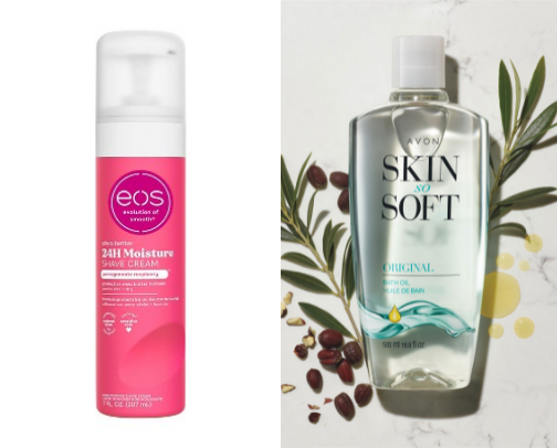 Body products cover photo collage