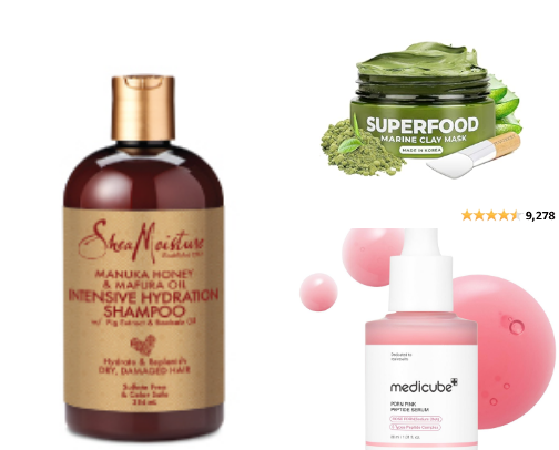 Highly recommended self care products cover photo collage