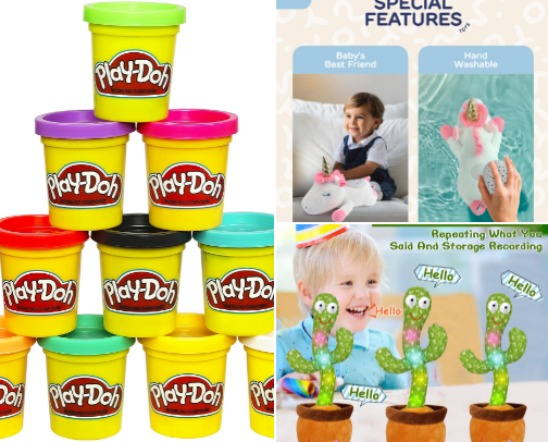 Baby toys👶 cover photo collage