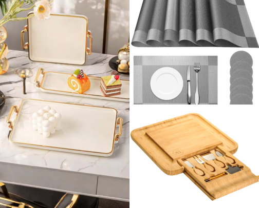 Serving Trays, Boards & Coasters cover photo collage