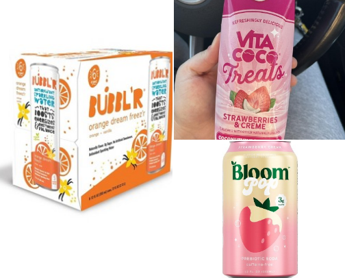 fav snacks & bevvys cover photo collage