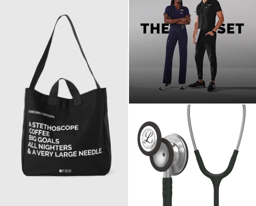 𐙚⋆nursing school essentials.˚ cover photo collage