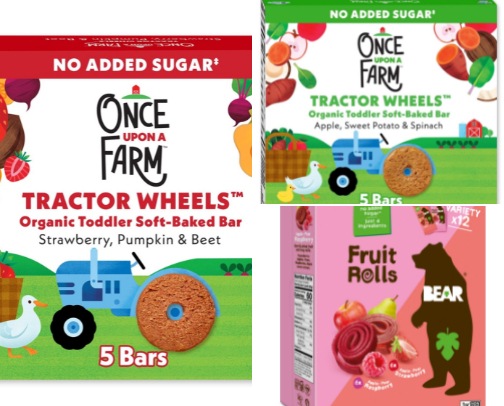 Walmart toddler snacks cover photo collage