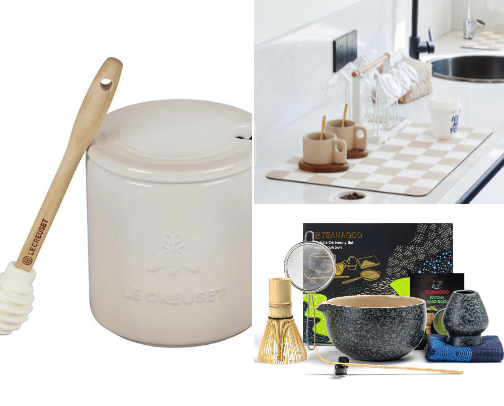 🍵My at home coffee/matcha set up - favorites! ☕️ cover photo collage