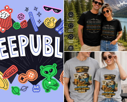 Graphic Tees You'll Love cover photo collage