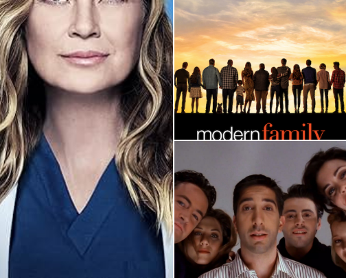 Comfort TV shows that you could rewatch over and over. cover photo collage