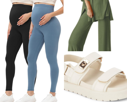 “The Chic, The Cute & The Comfy: Budget-Friendly Fashion Picks (Maternity/Postpartum Included) cover photo collage