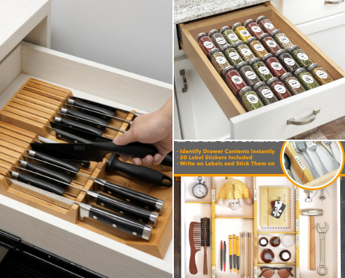 Drawer Organizers That Make Life Easier cover photo collage