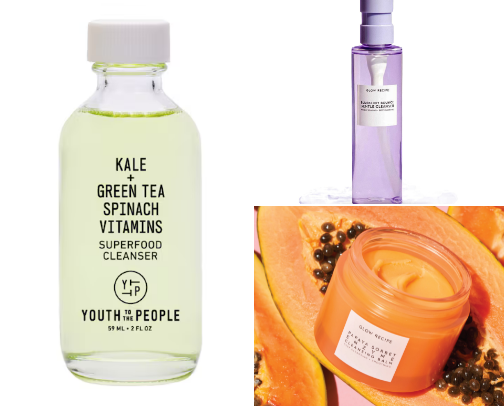 That Girl skincare essentials cover photo collage