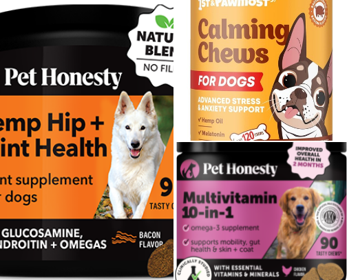 Pet products cover photo collage