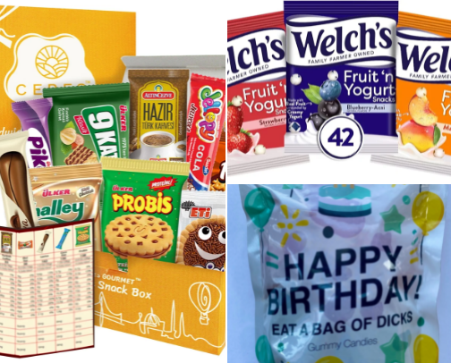 Food and snacks cover photo collage