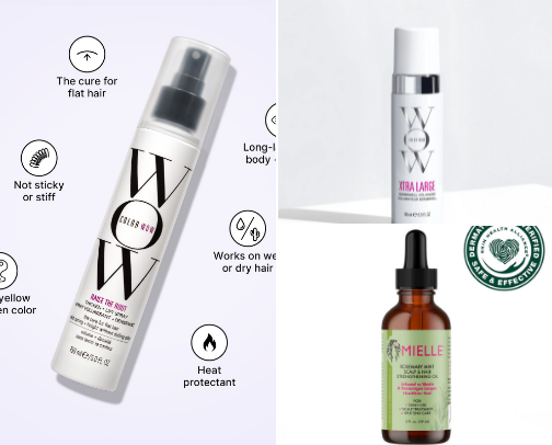 My favorite hair products cover photo collage