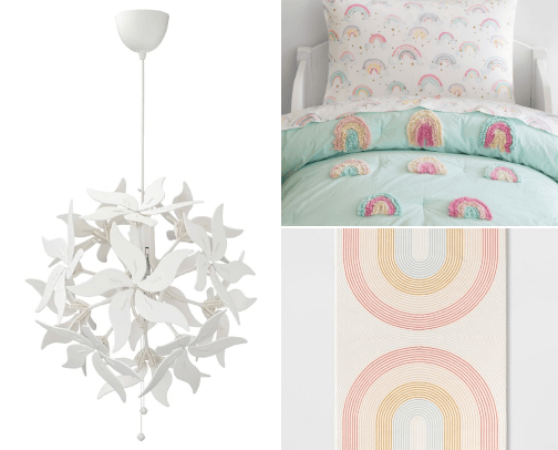 Little Girls Rainbow Room cover photo collage