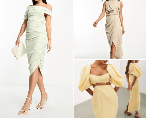 Wedding dresses and heels cover photo collage