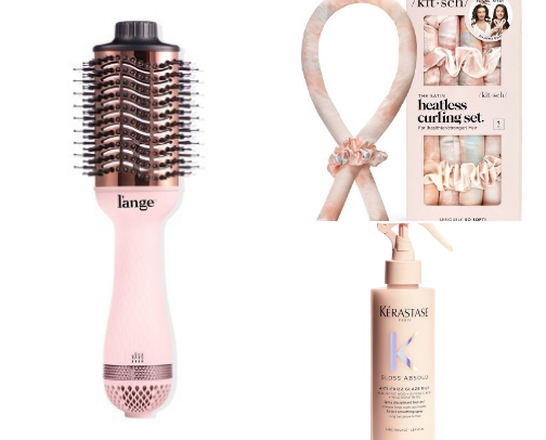 Salon-worthy blowout at home ✨ cover photo collage