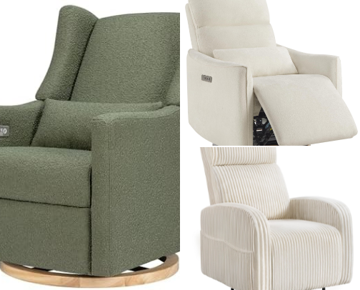 Best Nursery Chairs: Gliders, Rockers, Swivels cover photo collage