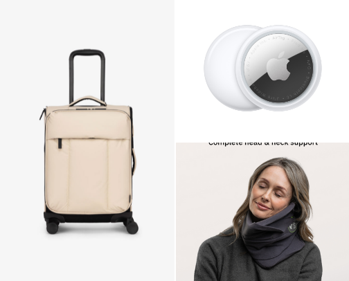 Luxe carry-on essentials cover photo collage