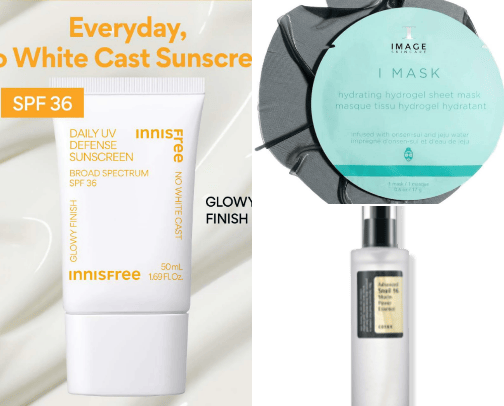 Skincare Holy Grails cover photo collage