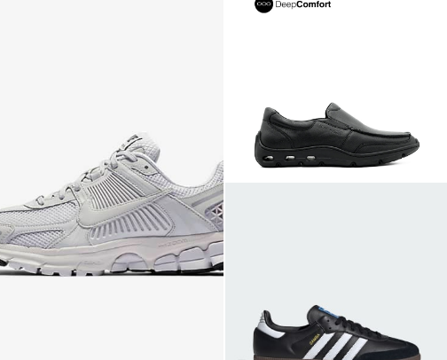 Men's Footwear cover photo collage