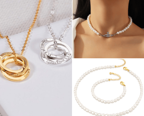 Necklace cover photo collage