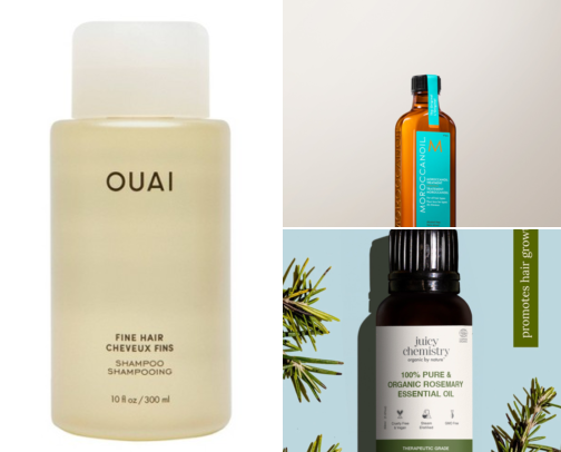 My hair care products cover photo collage