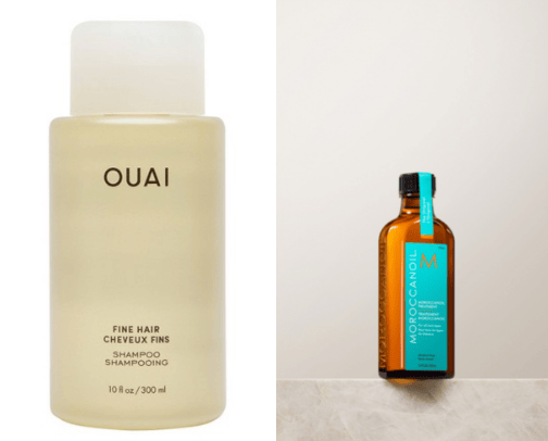 My hair care products cover photo collage