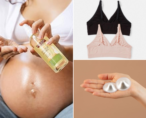 Pregnancy & Postpartum Goodies cover photo collage