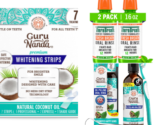 Oral care recommendations cover photo collage