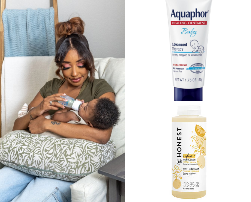 Mom must haves and postpartum things cover photo collage