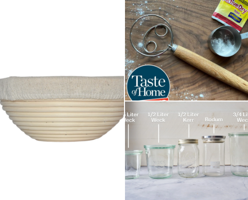 Sourdough Starting Tools cover photo collage