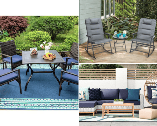 Cozy Outdoor Furniture cover photo collage