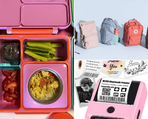 Back To School Items cover photo collage