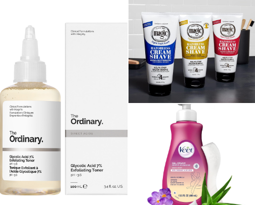 High quality skincare cover photo collage