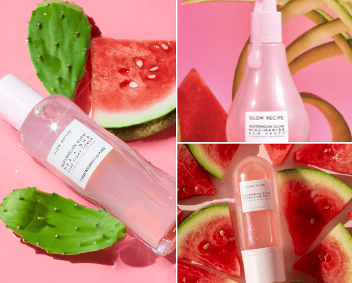 Glow Recipe Skincare Products cover photo collage