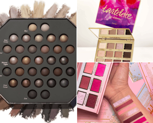 Eyeshadow pallets cover photo collage