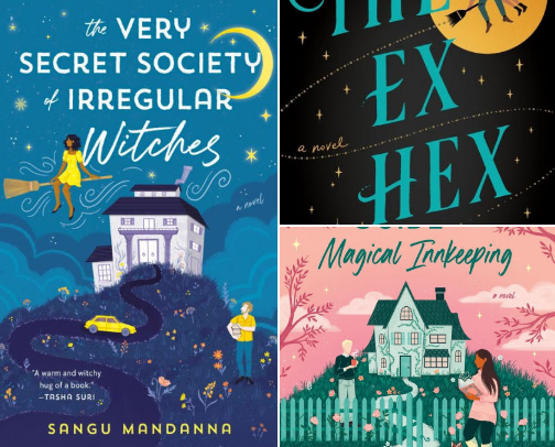 Witchy reads for Halloween cover photo collage