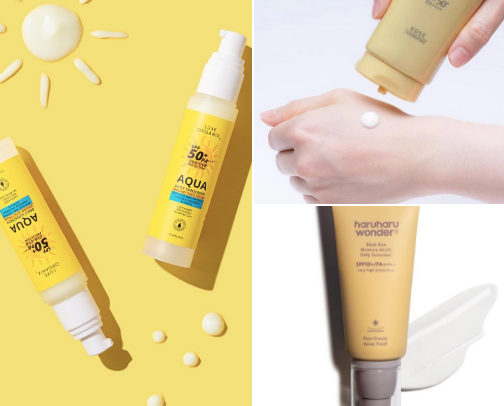 Different sun protection for every unique face. cover photo collage