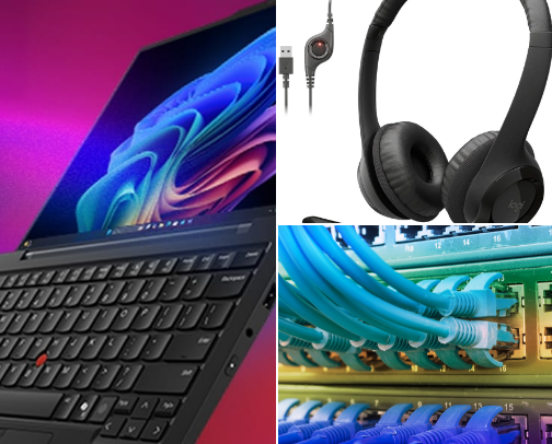 Tech to work from home cover photo collage