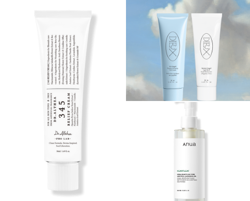 Skincare favs - oily acne prone skin. cover photo collage