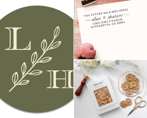 Wedding Stationary cover photo collage