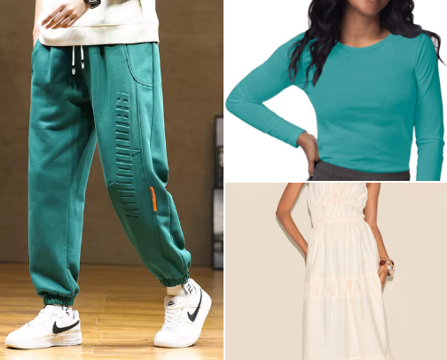 Clothing cover photo collage