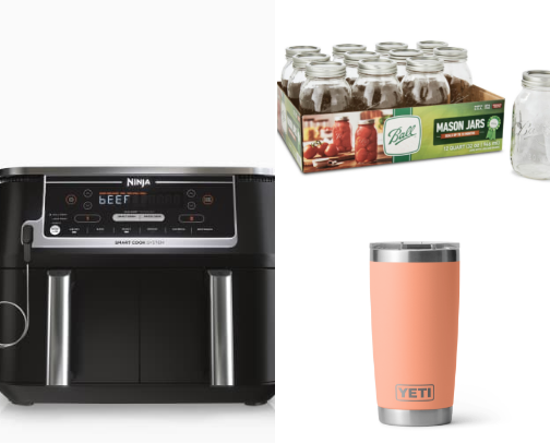 Kitchen gadgets cover photo collage